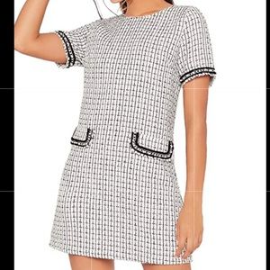 Tweed Shirt Sleeve Dress